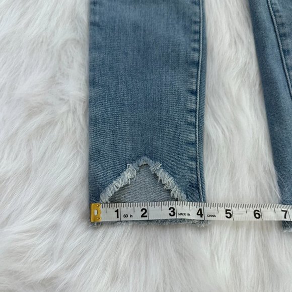 Frame Jeans Le High Triangle Skinny High Waist Raw Edge Boho Size 24 #LHSKTR801 - Picture 8 of 13